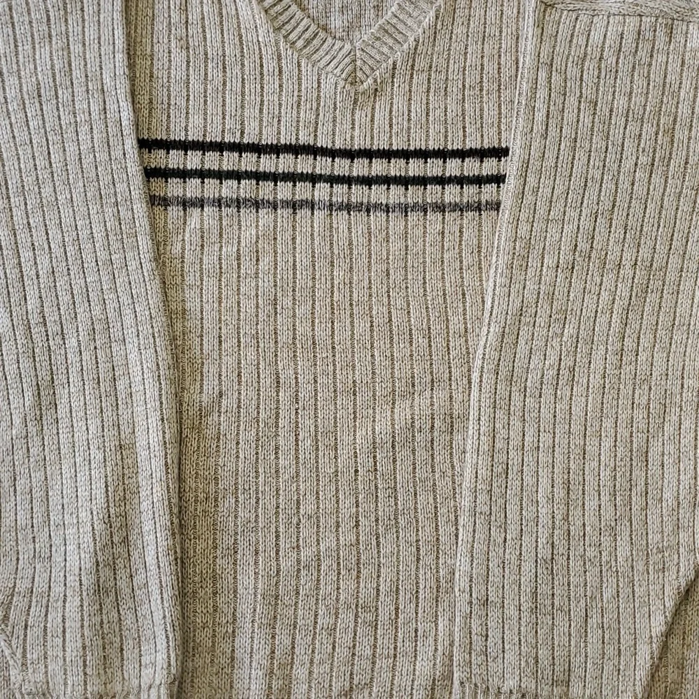 HB SPORT, men's sweater tan with flecks. Size‎ 1X. Soft acrylic. MDe In the USA.